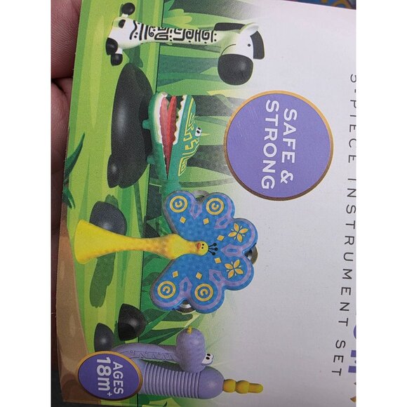 F.A.O. Schwarz Jungle Drum 5-Piece Instrument Set For Ages 18M+ - Picture 10 of 10